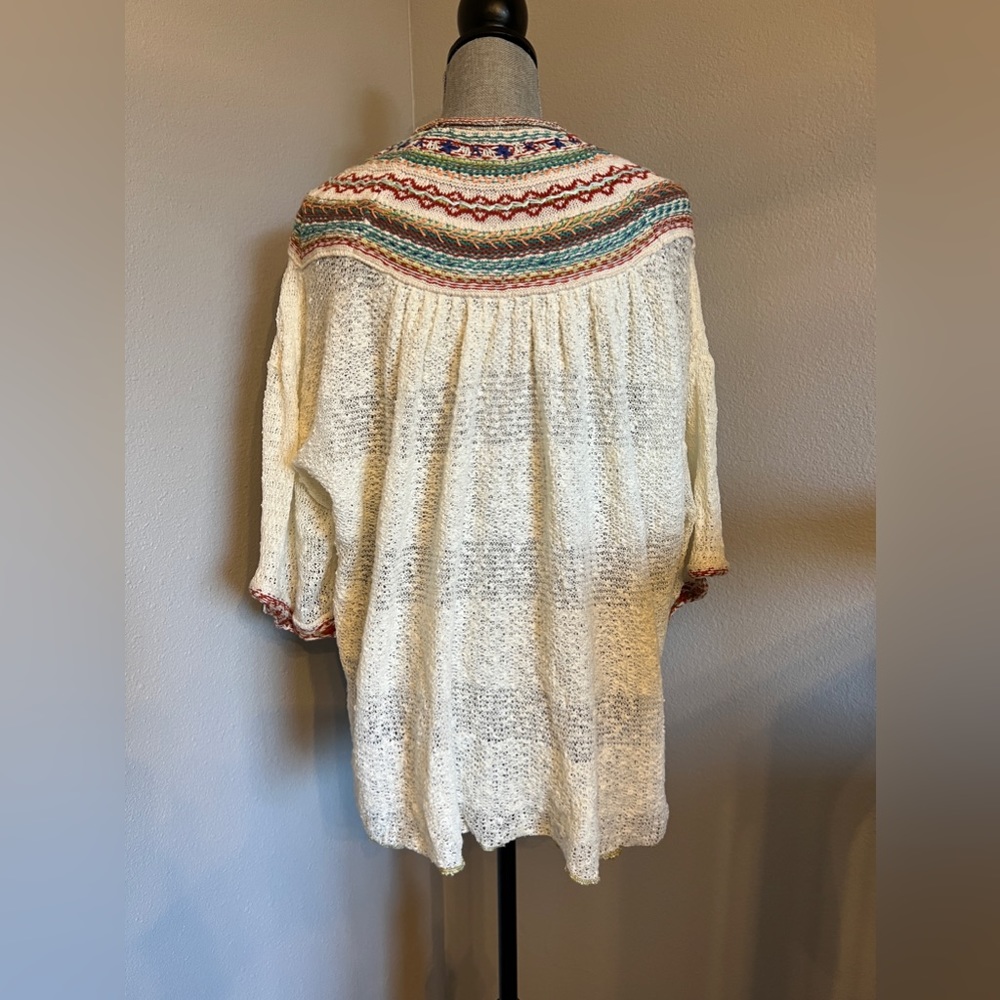 FREE PEOPLE Embroidered Off Shoulder Tunic - Picture 2 of 4